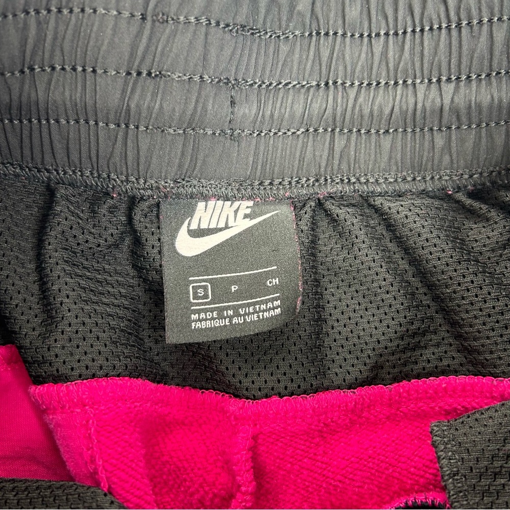 Nike Outfit Womens Small Matching Outfit Sweatshirt Sweatpants Pink Black Travel - Picture 4 of 9